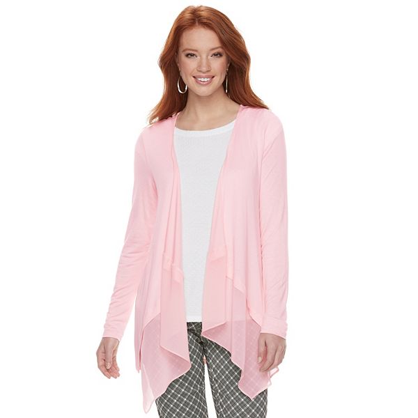 Elle Crop Cardigan Pale Rose