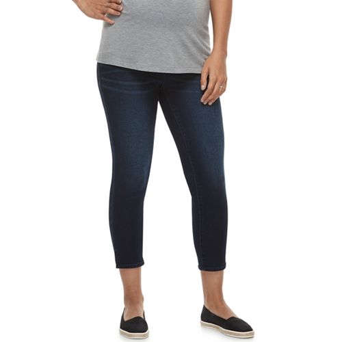 Maternity aglow Full Belly Panel Capri Jeans