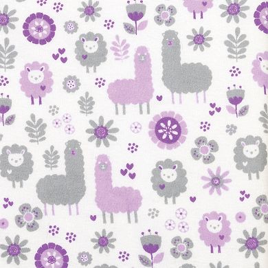 Trend Lab Llama Friends Deluxe Flannel Fitted Crib Sheet