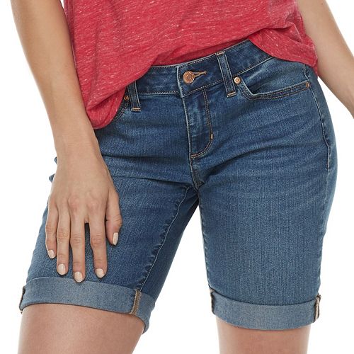 Women's SONOMA Goods for Life® Cuffed Bermuda Jean Shorts