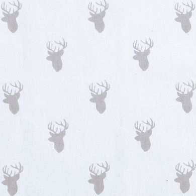 Trend Lab Stag Head Deluxe Flannel Fitted Crib Sheet