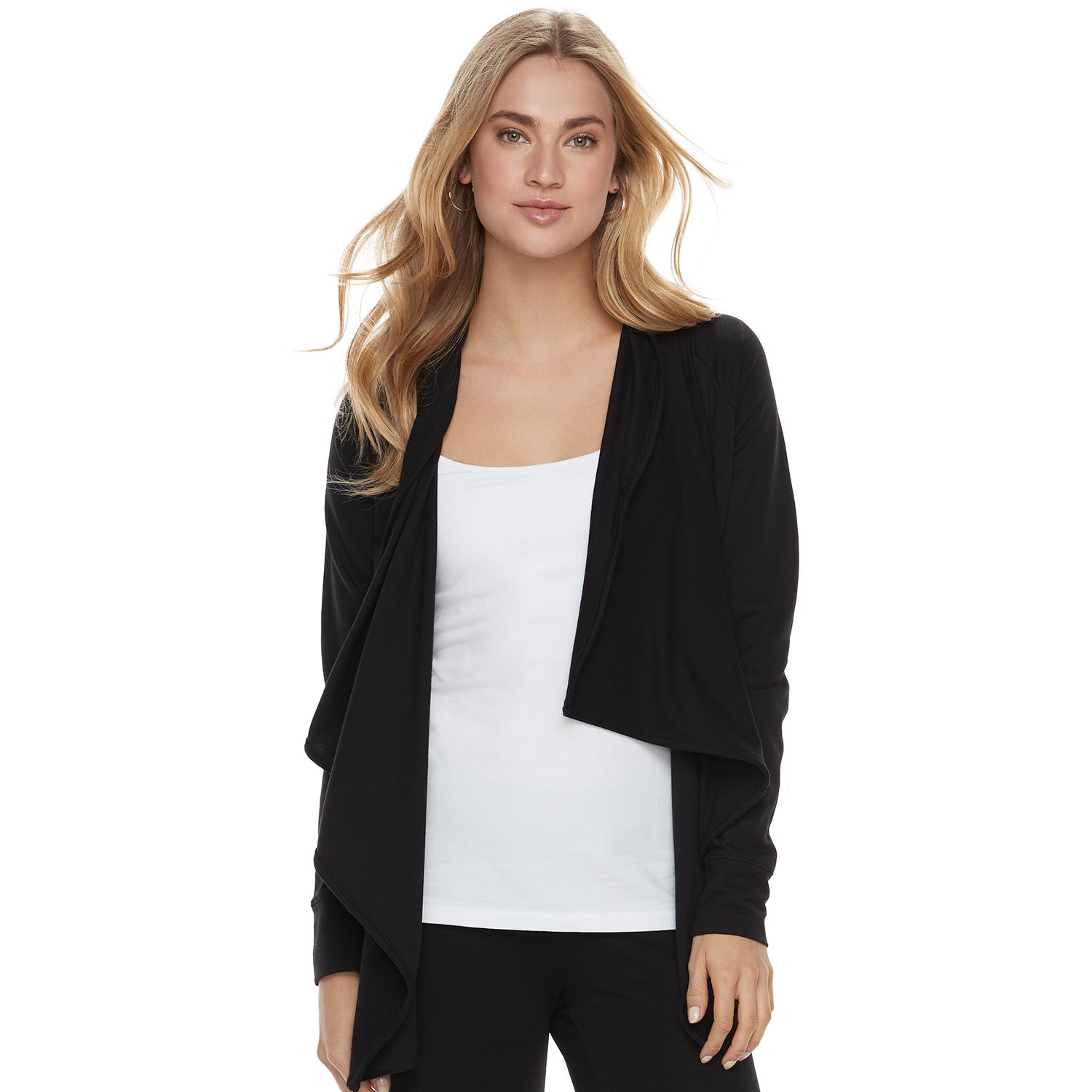 super soft black cardigan