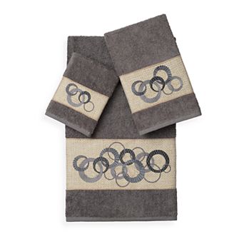 Linum Home Textiles Annabelle 3 pc Embellished Bath Towel Set