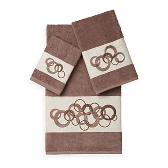 Linum Home Textiles Annabelle 3 pc Embellished Bath Towel Set