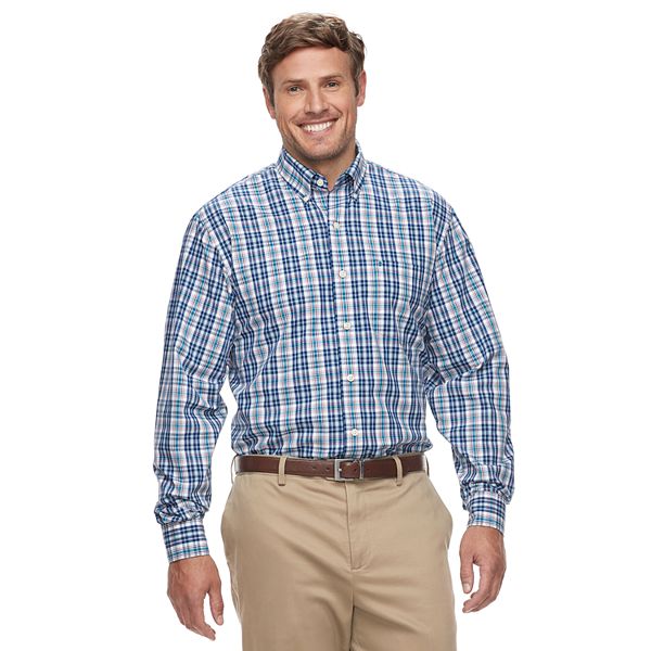 Big & Tall IZOD Premium Essentials Classic-Fit Stretch Button-Down Shirt