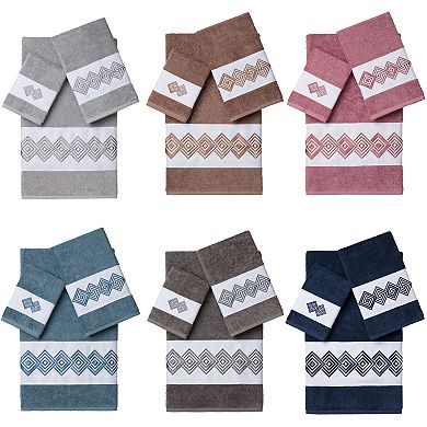 Linum Home Textiles Noah 3-piece Embellished Bath Towel Set