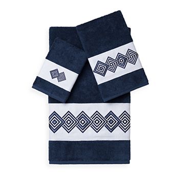Linum Home Textiles Noah 3 pc Embellished Bath Towel Set