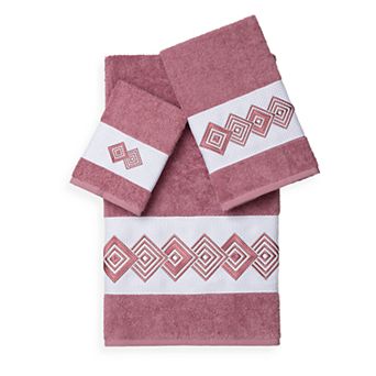 Linum Home Textiles Noah 3 pc Embellished Bath Towel Set