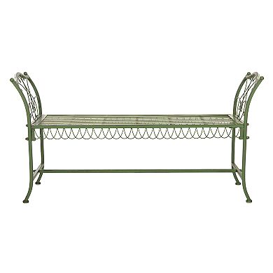 Safavieh Elegant Green Indoor / Outdoor Bench