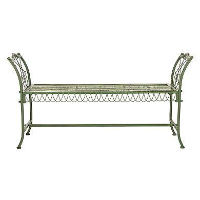 Safavieh Elegant Green Indoor / Outdoor Bench 