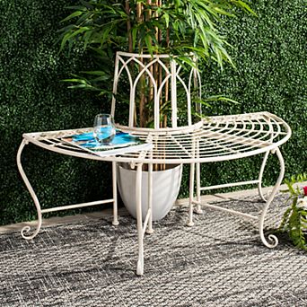 Safavieh Indoor / Outdoor Semi-Circle Bench