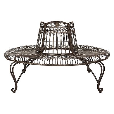 Safavieh Rustic Brown Indoor / Outdoor Circle Bench