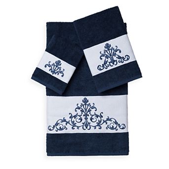 Linum Home Textiles Scarlet 3 pc Embellished Bath Towel Set