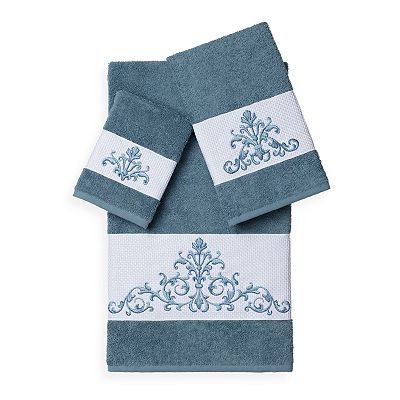 Linum Home Textiles Scarlet 3-piece Embellished Bath Towel Set