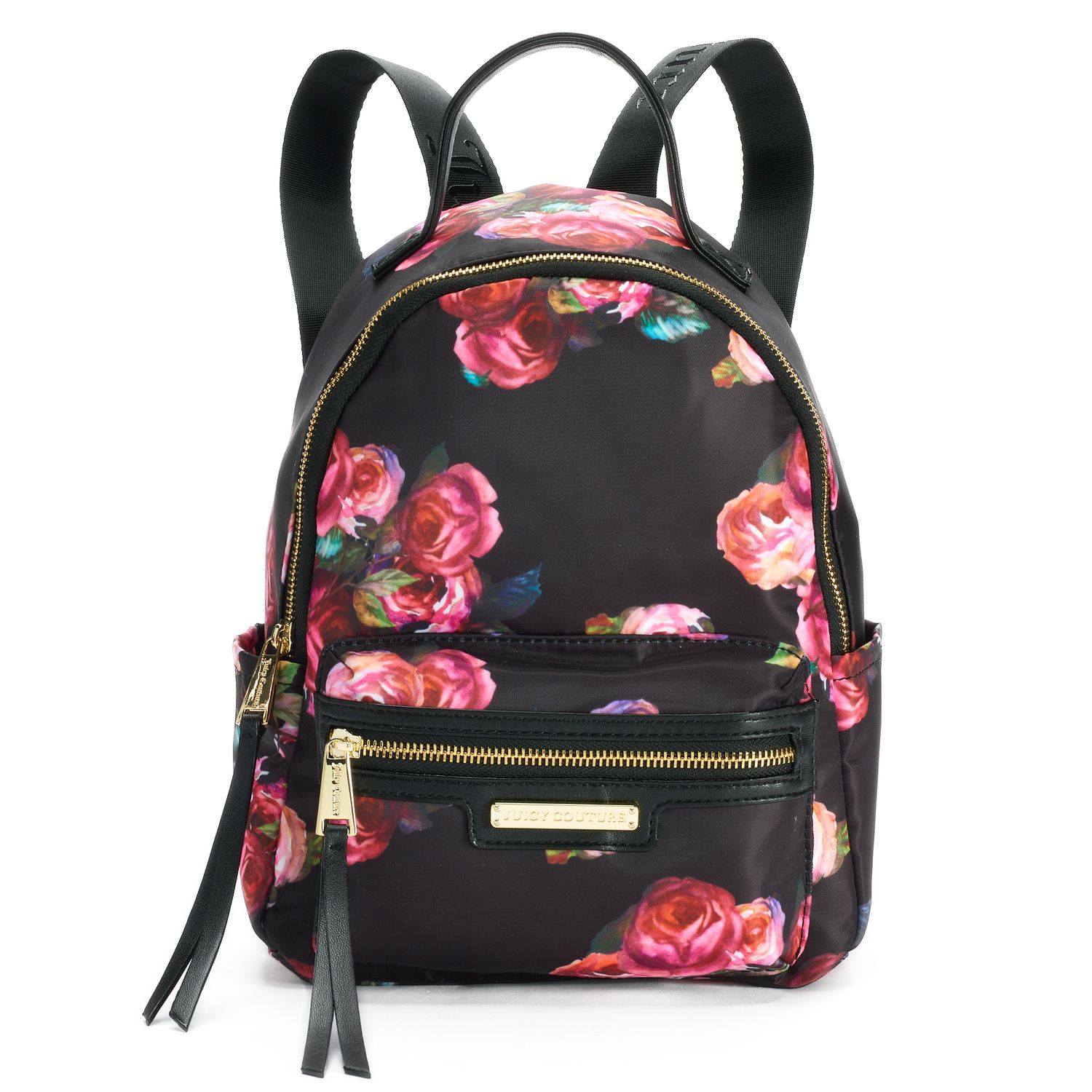 juicy couture pink and black backpack