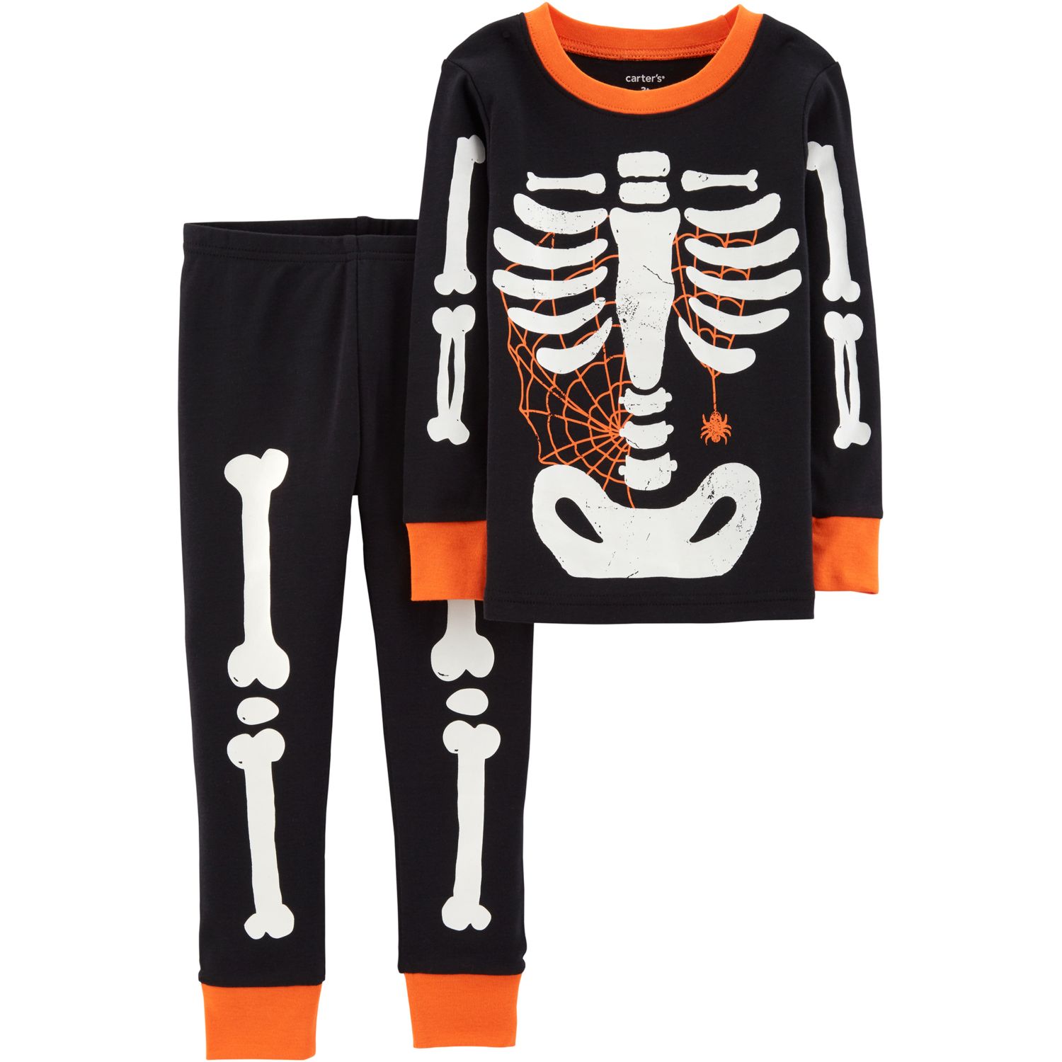 carter's halloween skeleton pajamas