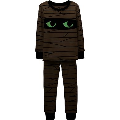 Baby Carter's Glow-In-The-Dark Halloween Mummy Pajama Set