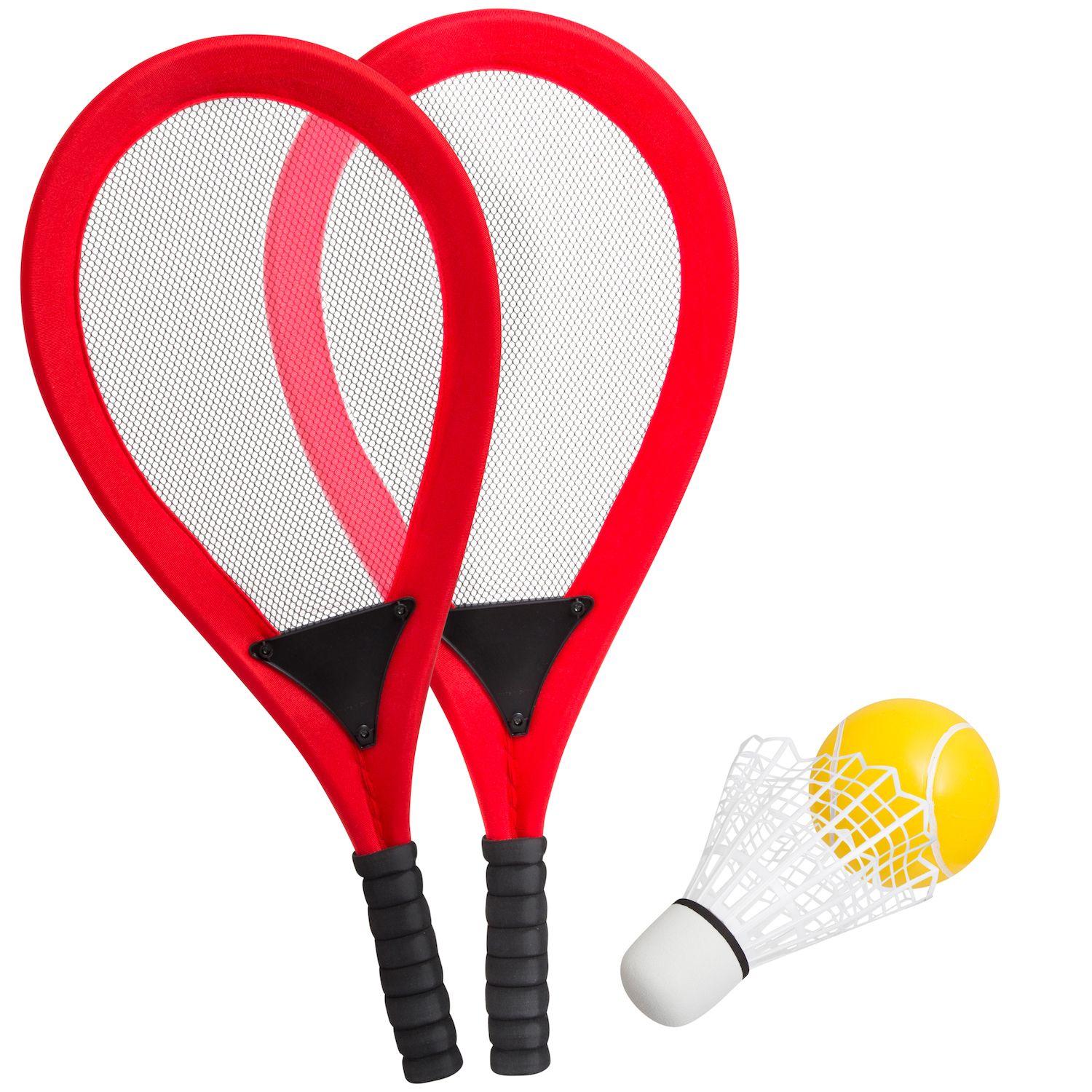 KEVENZ Badminton Set: 2 Carbon Fiber Rackets, 3 Shuttlecocks – Portable & Durable For Family Fun