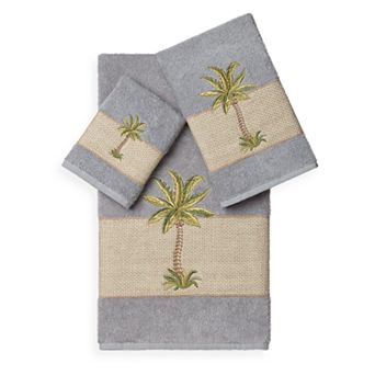 Linum Home Textiles Colton 3 pc Embellished Bath Towel Set