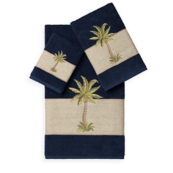 Linum Home Textiles Colton 3 pc Embellished Bath Towel Set