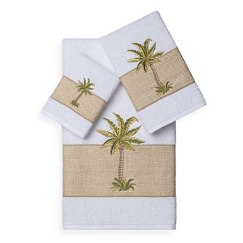 Linum Home Textiles Colton 3 pc Embellished Bath Towel Set
