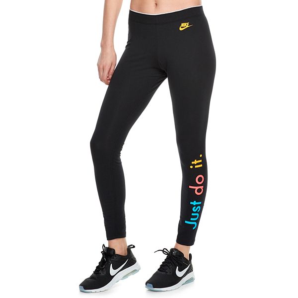 Ingenioso País de origen cortesía Women's Nike Sportswear Midrise "Just Do It" Graphic Leggings