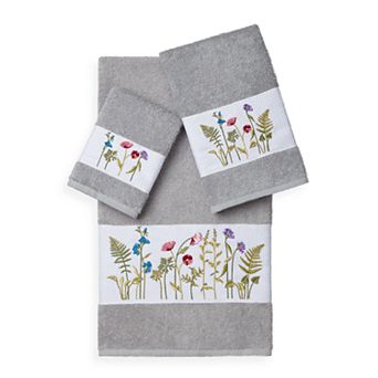 Linum Home Textiles Serenity 3 pc Embellished Bath Towel Set