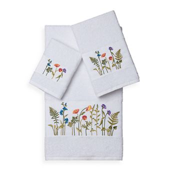 Linum Home Textiles Serenity 3 pc Embellished Bath Towel Set