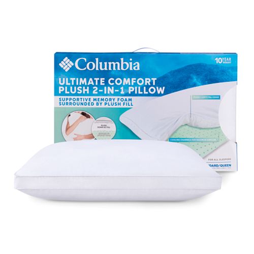 Columbia Ultimate Comfort Plush 2 In 1 Pillow Kohl S