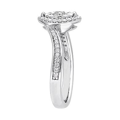 Stella Grace Sterling Silver 1/4 Carat T.W. Diamond Marquise Ring