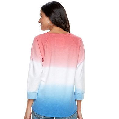 Women's Sonoma Goods For Life® Drop Sleeve V-Neck Sweatshirt