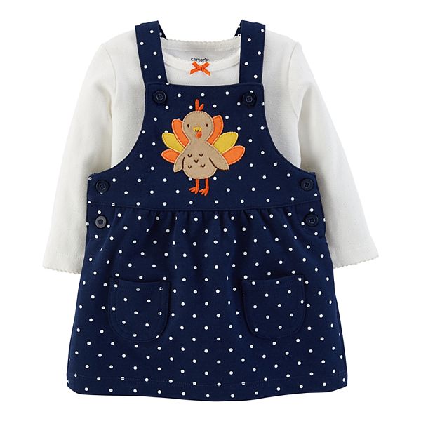 Baby Girl Carter S Polka Dot Turkey Jumper Bodysuit Set