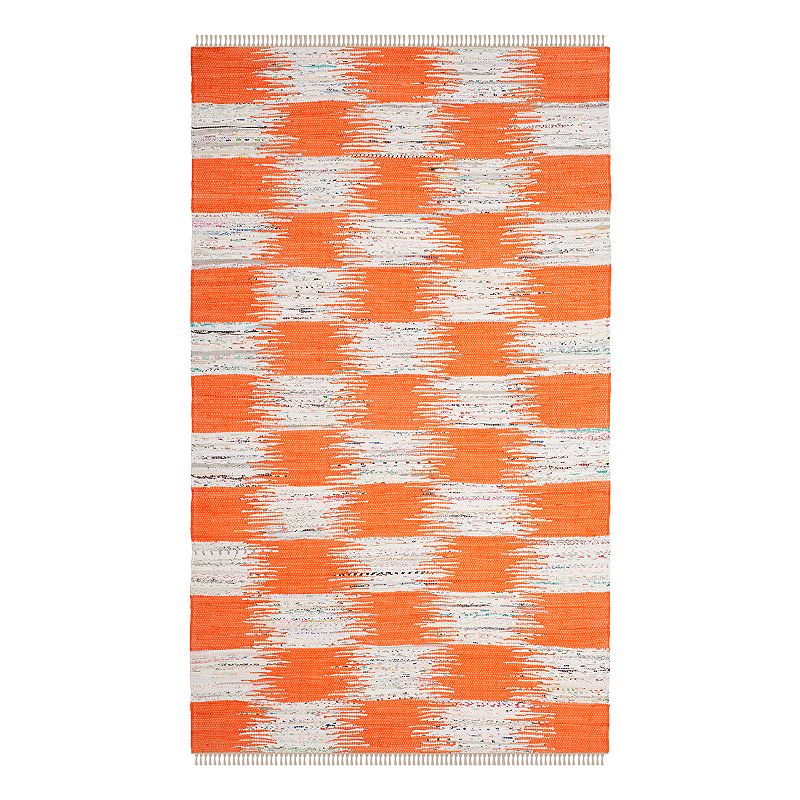 Safavieh Montauk Barrett Geometric Rug, Orange, 8X10 Ft