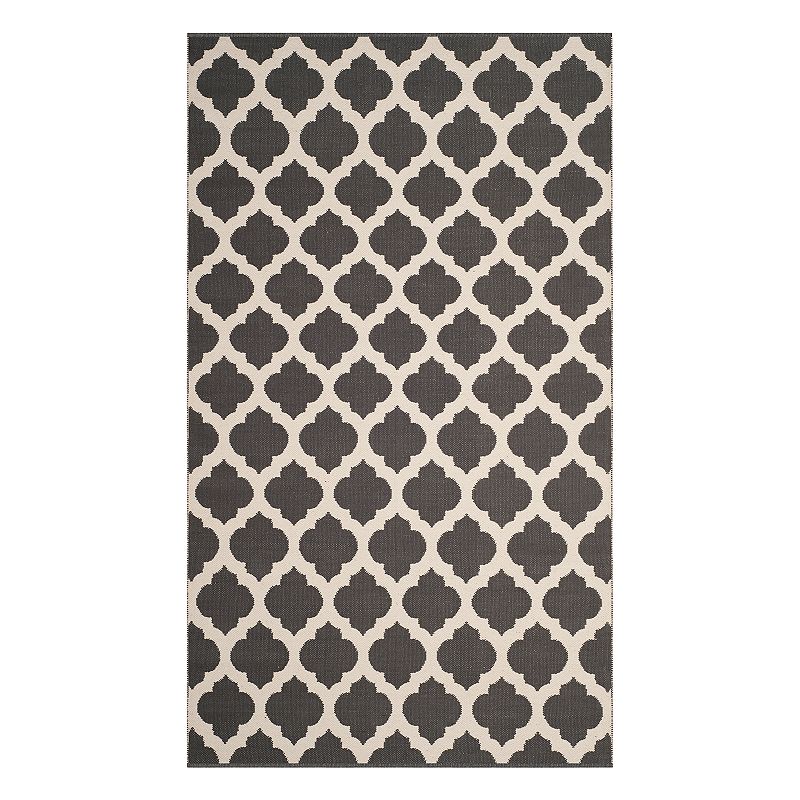 Safavieh Montauk Amari Trellis Rug, Dark Grey, 5X8 Ft