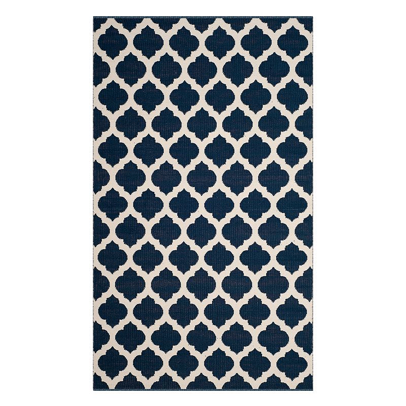 Safavieh Montauk Amari Trellis Rug, Blue, 6Ft Rnd