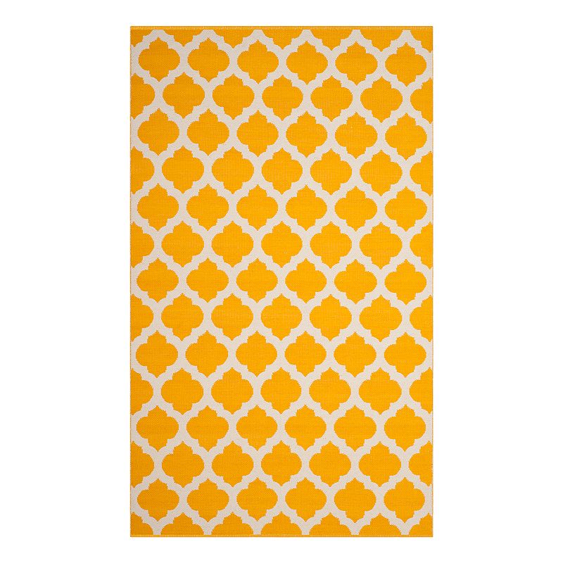 Safavieh Montauk Amari Trellis Rug, Yellow, 5X8 Ft