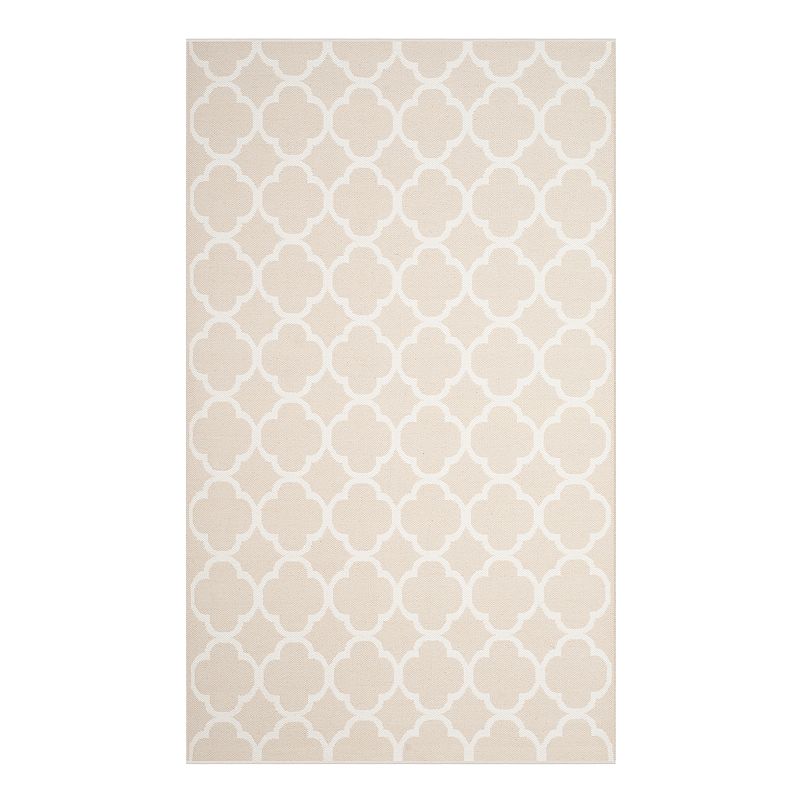 Safavieh Montauk Beckham Trellis Rug, Beig/Green, 6FT Sq