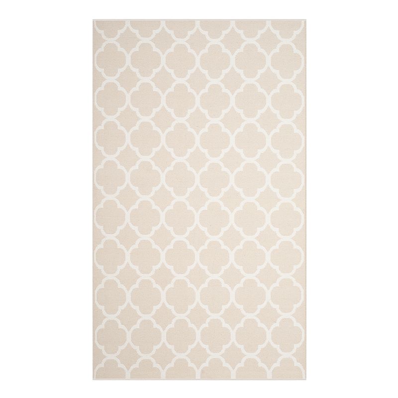 Safavieh Montauk Beckham Trellis Rug, Beig/Green, 5X8 Ft