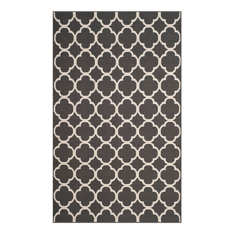 Safavieh Montauk Beckham Trellis Rug, Dark Grey, 5X8 Ft