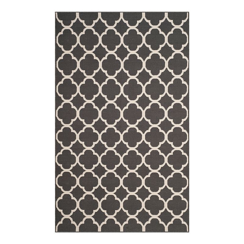 Safavieh Montauk Beckham Trellis Rug, Dark Grey, 5X8 Ft