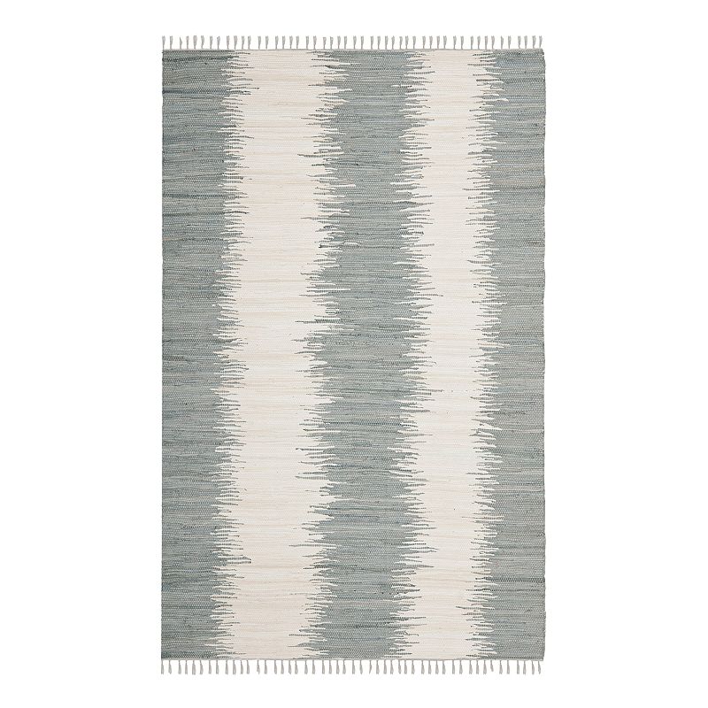 Safavieh Montauk Bronson Abstract Striped Rug, Grey, 6X9 Ft