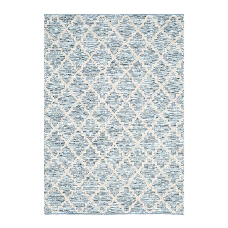 Safavieh Montauk Jordan Trellis Rug, Light Blue, 6FT Sq