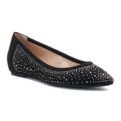 kohls womens black flats