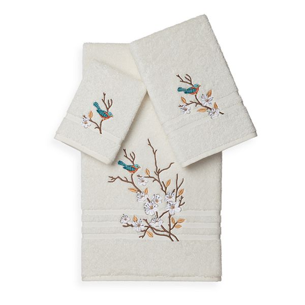 Linum Home Textiles Spring Time 3-piece Embellished Bath Towel Set