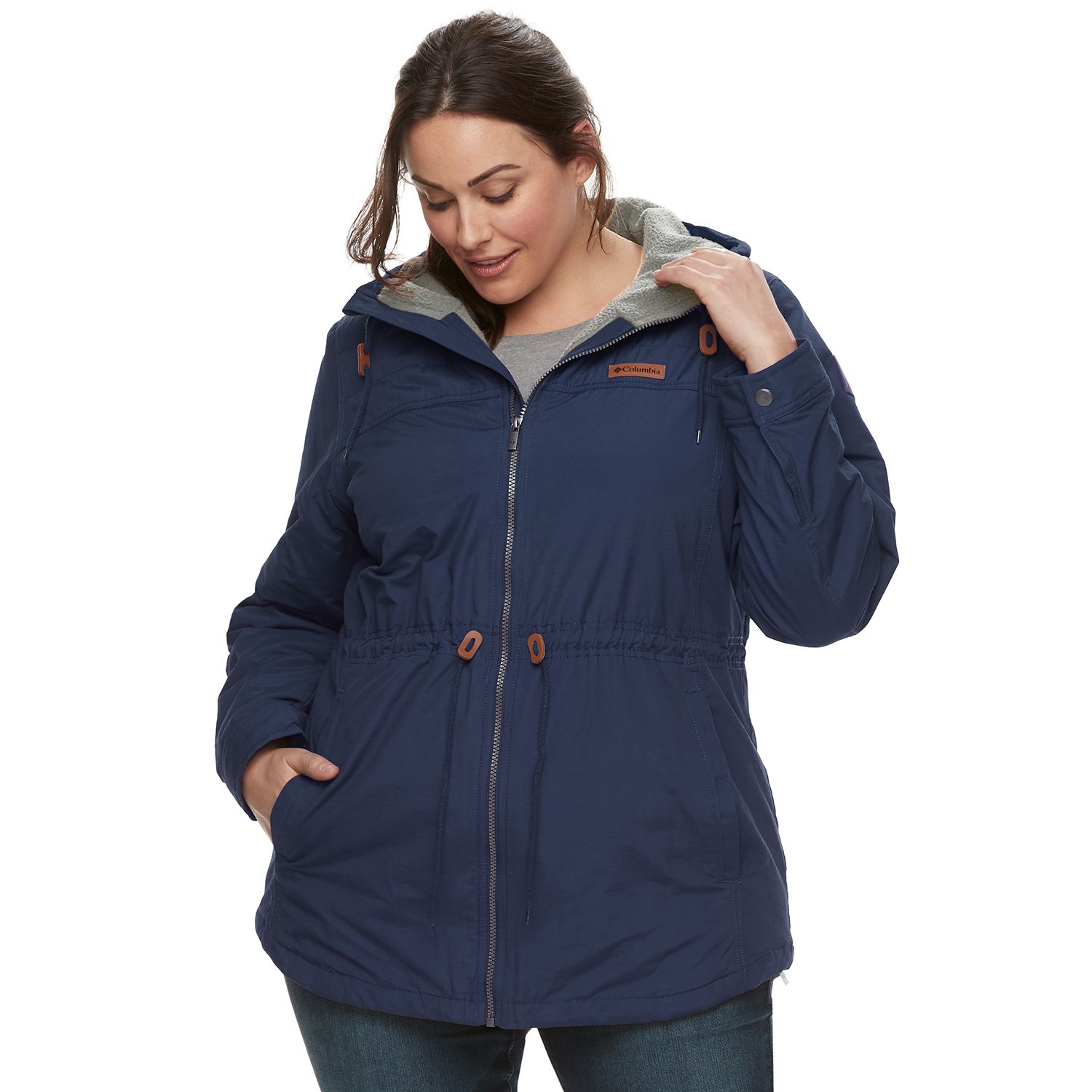 plus size womens anorak jacket