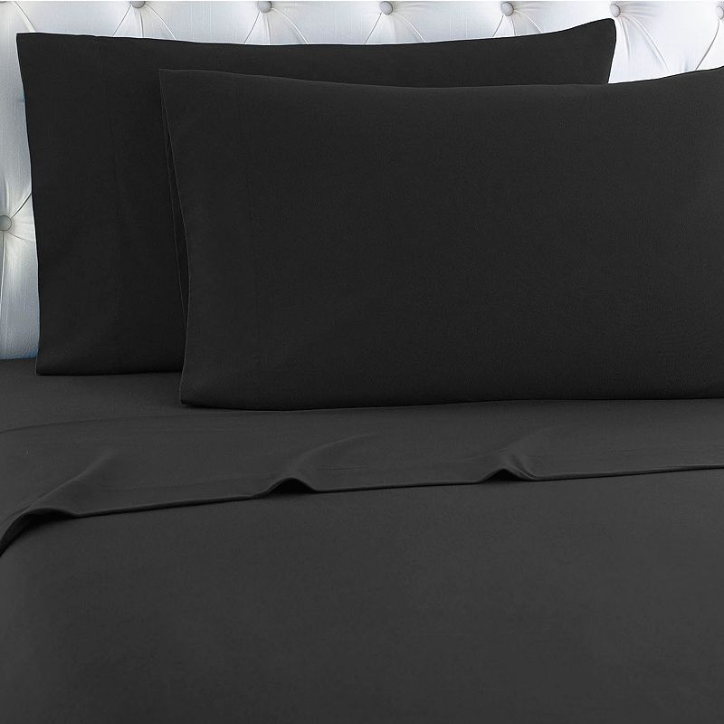 49937264 Micro Flannel Sheet Set, Grey, TWINXL SET sku 49937264