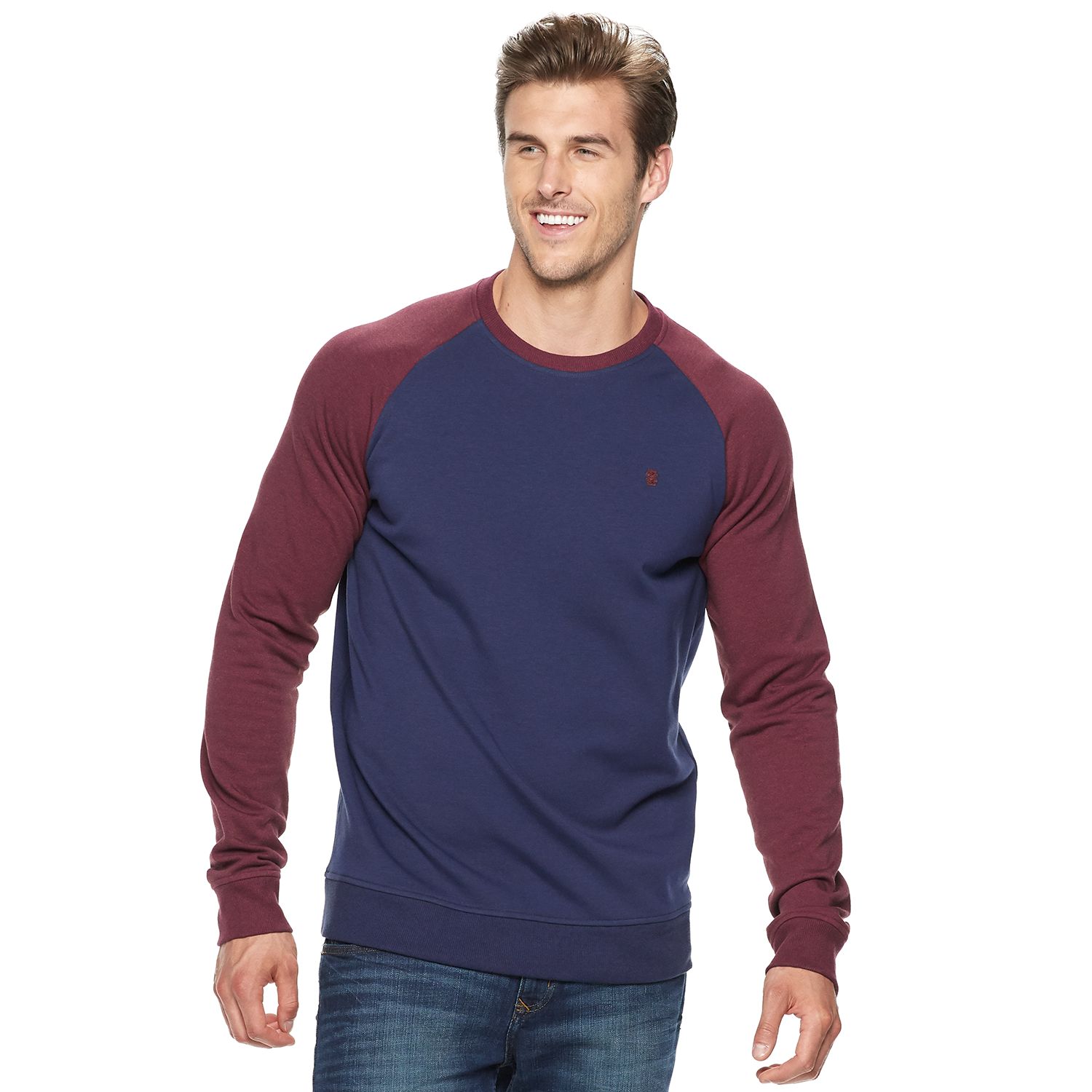 men's izod advantage sportflex performance stretch fleece sweatshirt
