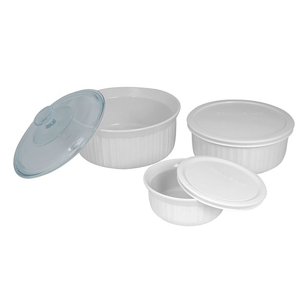 French White 6-piece Bakeware Set