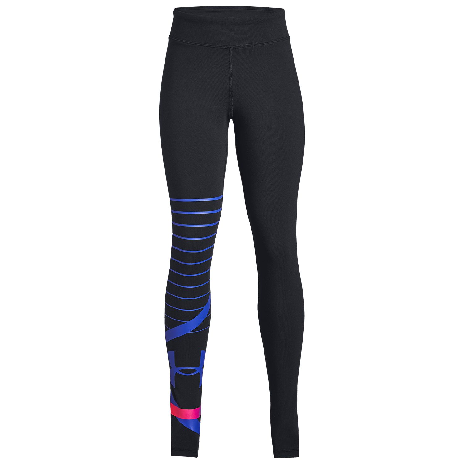 girls black athletic leggings