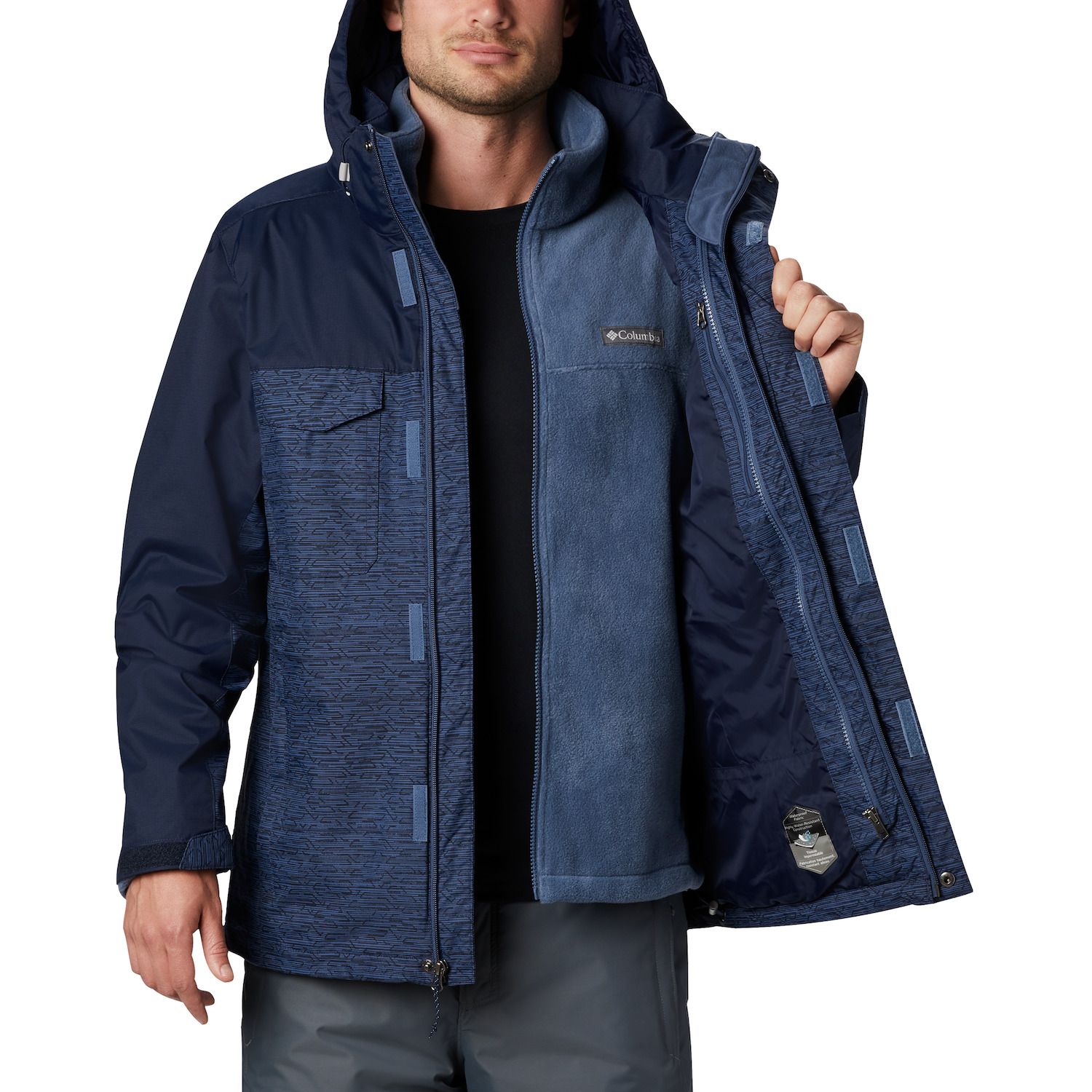 men's columbia timberline triple interchange jacket